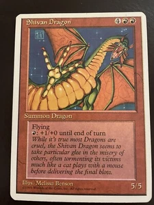 Shivan Dragon  (4th Edition), Magic Karte MtG, Shivan-Drache Vintage Kult - Bild 1 von 1