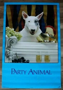 Spud Mckenzie Party Animal 1980s Normunds Berzins Bullyrook Kennel Poster VG - Bild 1 von 4