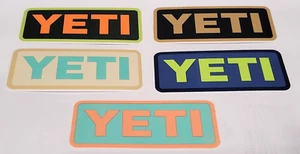 Authentic YETI Decals / Stickers - 5 Pack (lot Of 5 Stickers) - Picture 1 of 3