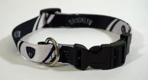 Brooklyn Nets NBA (Medium adjustable 12.25 -14.75 inch) Nylon Pet Dog Collar - Photo 1 sur 1
