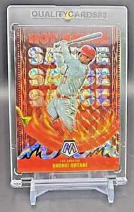 SHOHEI OHTANI RAINBOW REFRACTOR HOLO SILVER WITH CASE MLB DODGERS ANGELS - Picture 1 of 7