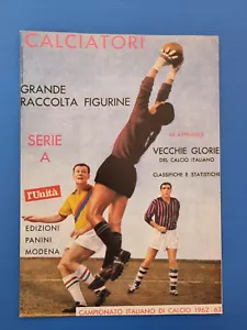 ALBUM CALCIATORI PANINI 1962-1963 62-63 RISTAMPA ANASTATICA L'UNITA FIGURINE - Foto 1 di 4