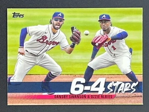 OZZIE ALBIES & DANSBY SWANSON 2022 Topps Series 1 6-4 Stars TT-5 Braves - Picture 1 of 2