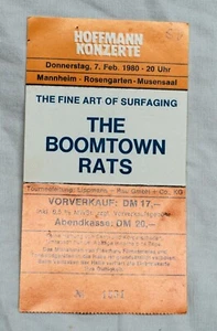 Original Eintrittskarte THE BOOMTOWN RATS Mannheim 1980 - Bild 1 von 1
