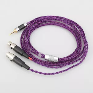 Silver Plated Earphone Headphone Audio Upgrade Cable for Audeze LCD-3 LCD-2 - Picture 1 of 15