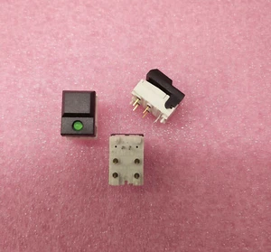2 piezas. Interruptor de llave negro con led verde SPDT Digitast SER ITT Sombra - Imagen 1 de 3