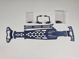 Bingo Chassis Blue Carbon Fiber Yokomo SD 3.0 Bumpers Battery Tray 1/10 RC Drift - Picture 1 of 9