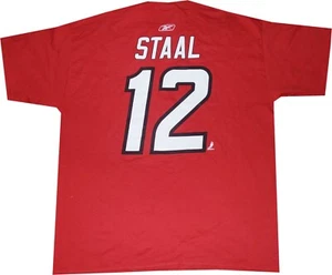 Camiseta Carolina Hurricanes Eric Staal "A" Roja Reebok Grande Etiquetas Nuevas - Imagen 1 de 3