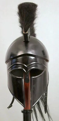 Средневековые доспехи греческий шлем древний коринфский римский спартанский плюм рождественская гифка - Изображение 1 из 4