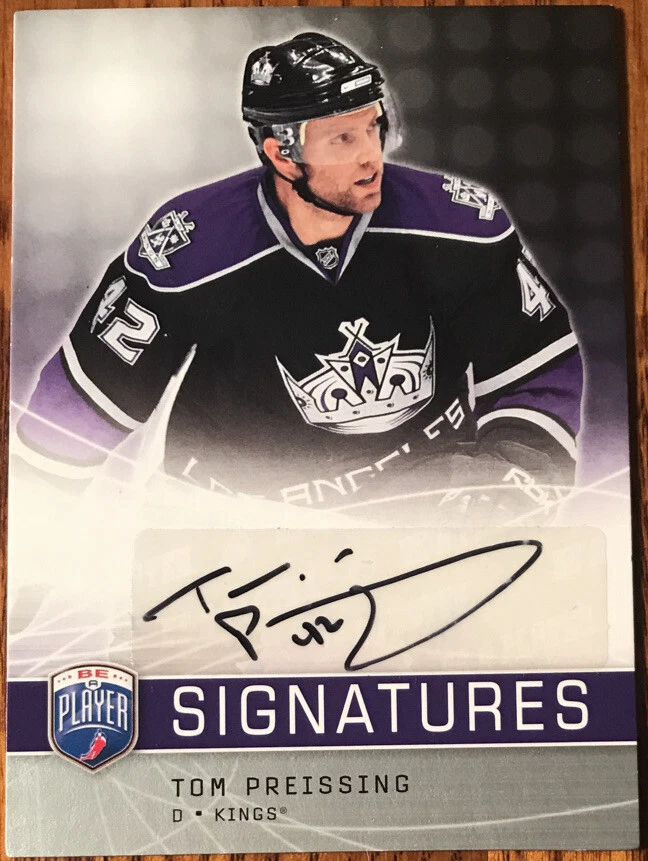2008-09 Be A Player Signatures Tom Preissing S-TP Los Angeles Kings - Image 1 of 2