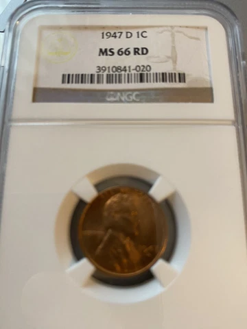 1941 P Lincoln Wheat Cent MS 66 RD - NGC Red Wheat Penny [174] Cover