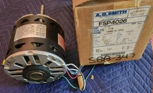 NOS FSP4026 1/4HP 115V 1000RPM/3SPD 3.6AMP 1/2 X 5.5IN SHAFT FREE US SHIPPING - Picture 1 of 1