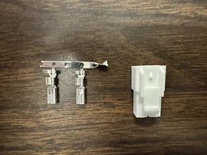 KENWOOD 2 PIN MOBILE RADIO POWER PLUG CONNECTOR -POWER CABLE SIDE-TK & NX SERIES - Picture 1 of 4
