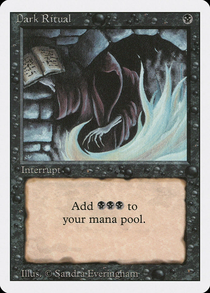 MTG Magic the Gathering Dark Ritual (99/306) Revised Edition MP - Image 1 of 1