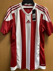 Adidas Jersey Striped 15 (100) Men's Red White. T5 - Picture 1 of 1