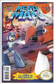 Mega Man 45 Variant Cover Retro NES Box Art (Mega Man 3 Omaggio) Archie 2015 VF