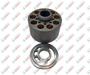 Bloque de cilindros y placa de válvula izquierda Kawasaki K3V112, K3VL112 XJBN-00066 - Imagen 1 de 2
