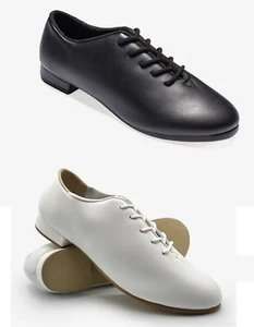 NEW Dance Clogging Shoes So Danca CL01 Black White Adult Oxford - Picture 1 of 4