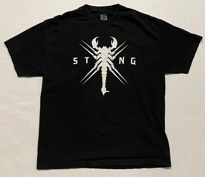 Camiseta WWE Auténtica Logo Sting Raw Smackdown 2014 Negra Para Hombre Talla XL Foto 1 de 4