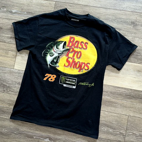 🔥 Martin Truex Jr shirt #78 NASCAR Bass Pro Shops Monster Toyota Mens Medium M Cover