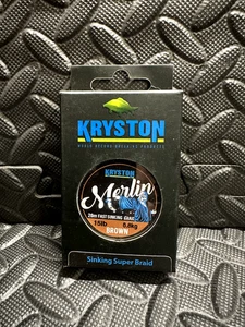 Kryston Merlin 15lb BROWN Sinking Braid braided hook length material - Picture 1 of 1