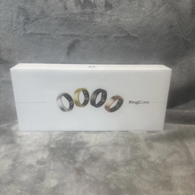 Ringconn Gen 2 Ultra-Thin Smart Ring Health Tracking Size 14, Future Silver - Image 1 of 3