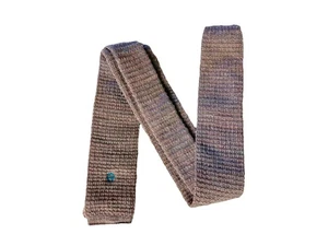 Vintage  Etienne Aigner Square-end Necktie Men's Wool Mohair Mauve - Picture 1 of 9