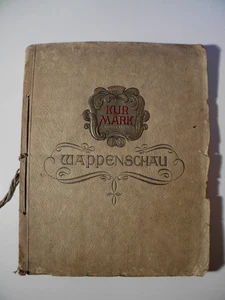 Wappenschau * Kurmark Cigaretten * komplettes Album * altes Sammelbild-Album * - Bild 1 von 18