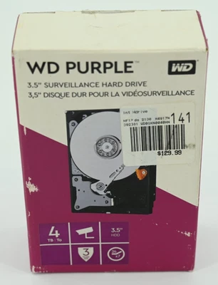 Western Digital WD Purple WDBGKN0040HNC-NRSN 3.5" Surveillance Hard Drives 4TB - Image 1 of 3