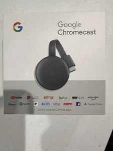 Google Chromecast 3rd Gen HDMI Media Streamer Player NC2-6A5 Gray Used - Picture 1 of 7