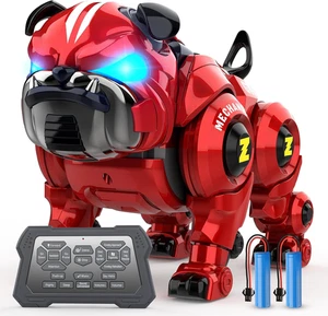 Roboter Hund für Kinder, Fernbedienung Roboter Wiederaufladbar Programmierung Stunt Robo Hund  - Bild 1 von 6