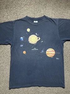 Planetario Hansen manica corta sistema solare arlecchino grande vintage anni 80/90 - Foto 1 di 15