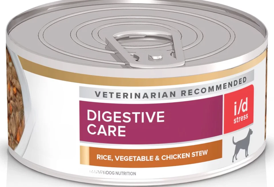 i/d Cuidado Digestivo Estrés Arroz, Verduras y Pollo Comida Húmeda para Perros, 24 latas 5.5-oz Foto 1 de 1