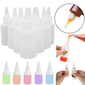 Plastic Glue Bottles Refillable Bottles Oil Dropper Bottles Pigment Container - Picture 1 of 15