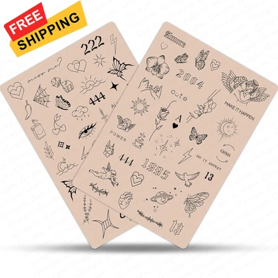 Guapa Silicona Práctica Piel Doble Lado Rosa Pequeño Tatuaje 6, o Blanco  Foto 1 de 4