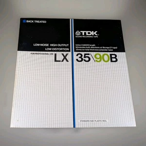 TDK LX35-90B 7" Reel to Reel Tape 555m unbenutzt Standard Hub 7 1/2IPS 1/4" Breite - Bild 1 von 5