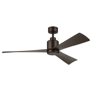 Satin Natural Bronze 52"Ceiling Fan from the True Collection - Picture 1 of 7