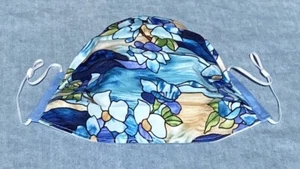 Fabric Face Mask, Floral Stained Glass - Picture 1 of 5
