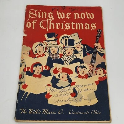 Willis Music Co, 1951 Vintage Sing We Now Of Christmas Songbook SATB HOLIDAY FUN - Image 1 of 4