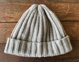 Muji Oatmeal Beanie Hat – One Size 100% Cotton – Soft, Lightweight, Unisex - Picture 1 of 9