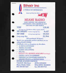 Silvair Aviation 3 pg Advertising Flyer Radio Frequency Monitoring coverage maps - Picture 1 of 3