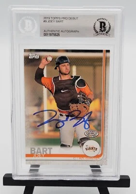 JOEY BART 2019  SAN FRANCISCO GIANTS SIGNED TOPPS PRO DEBUT CARD BECKETT  - Image 1 of 2