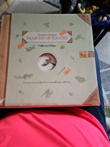 Marjolein Bastin Seasons Of Nature Vtg Collector Plate Winter Hallmark NOS - Picture 1 of 10