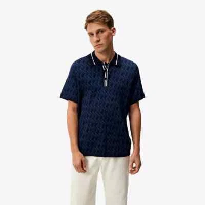 J Lindeberg Men's NATE KNITTED SHIRT AMKW09402 O414 Navy Medium NEW NWT - Image 1 of 4