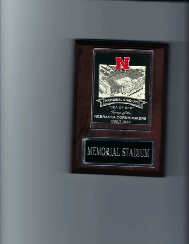 NEBRASKA CORNHUSKERS MEMORIAL STADIUM PLAQUE FOOTBALL NCAA Cover