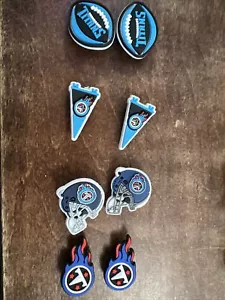 NFL Tennessee Titans Football Team Charm for Crocs Shoe Charms - 8 Piece Set - Picture 1 of 1