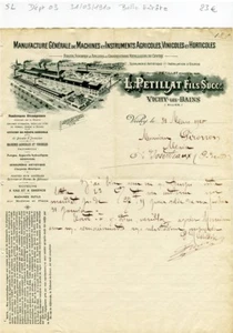Dépt 03 - Vichy - Belle Entête Agriculture Viticulture Horticulture de 1910 - Picture 1 of 1