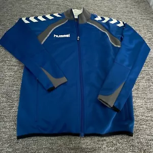 Hummel Mens Small Tracksuit Top Blue Top Full Zip Excellent Condition Mod 59110 - Picture 1 of 20