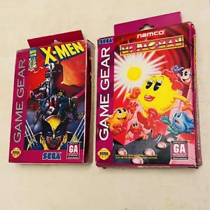 Sega Game Gear Lot X-Men Ms. Pac-Man Sega 1993 Complete Registration Card TESTED - Picture 1 of 24