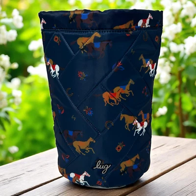 Стеганый стакан Lug мешок для хранения с конным принтом и стираемым интерьером для путешествий - Изображение 1 из 4